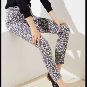 Leopard print skinny jeans, LOFT new with tags, in bag!